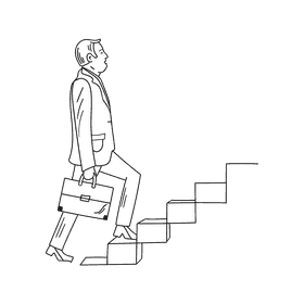 Steps black and white clipart