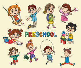 Preschool vector