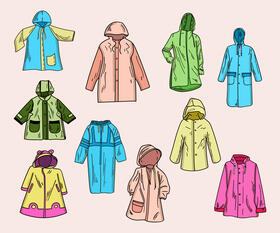 Raincoat vector