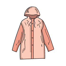 Raincoat clipart