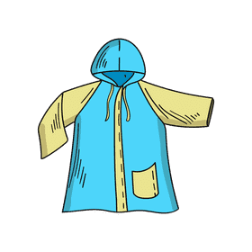 Raincoat clipart