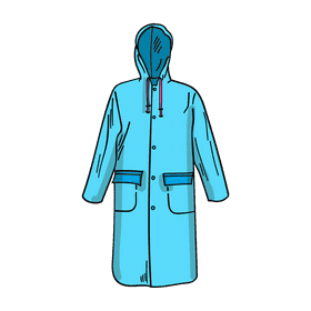 Raincoat clipart