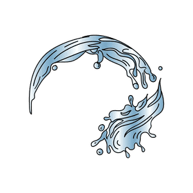 Water splash clipart