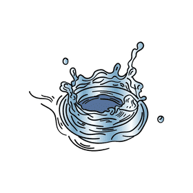 Water splash clipart
