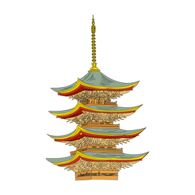 Pagoda clipart