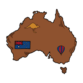 Australia Map clipart