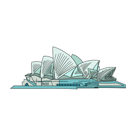 Australia Sydney opera clipart