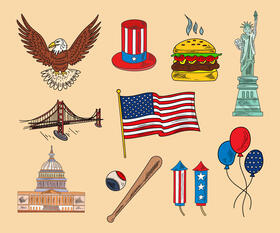 United States of America USA vector