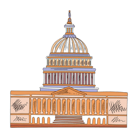 United States of America Capitol clipart