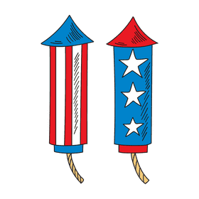 United States of America Fireworks clipart