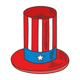 United States of America Hat clipart