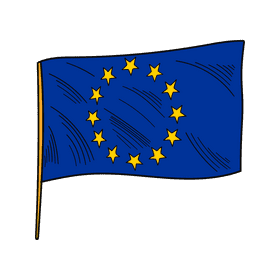 Europe EU flag clipart