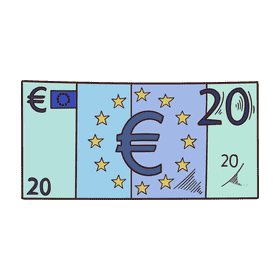 Europe Euro banknote clipart