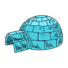Antarctica Igloo clipart