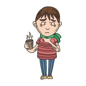 Sore throat clipart