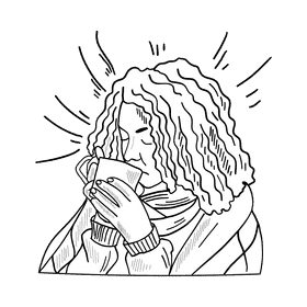 Sore throat black and white clipart