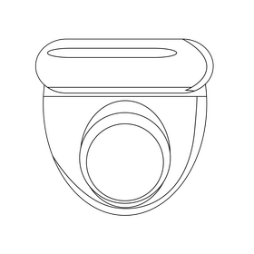 Cctv camera drawing black and white clipart