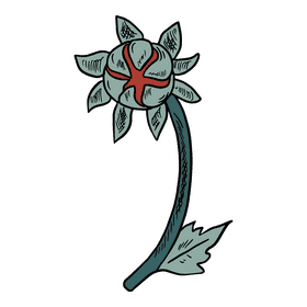 Aster flower clipart