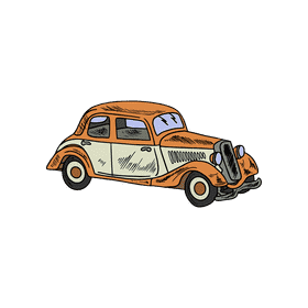 Vintage car clipart