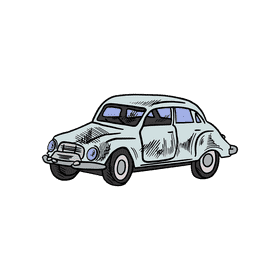 Vintage car clipart