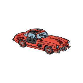 Vintage car clipart