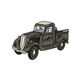 Vintage car clipart