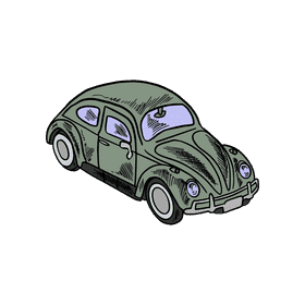 Vintage car clipart