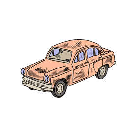 Vintage car clipart