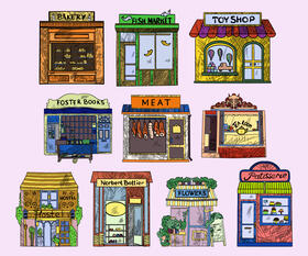 Grocery store vector