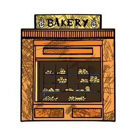 Grocery store Bakery clipart