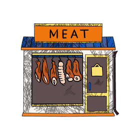 Grocery store Meat clipart