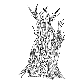Cave black and white clipart
