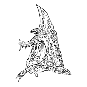 Cave black and white clipart