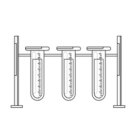 Beakers drawing black and white clipart