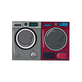 Washing machine clipart