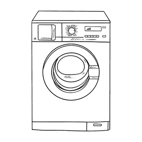 Washing machine black and white clipart