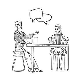 Brainstorm black and white clipart