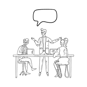 Brainstorm black and white clipart