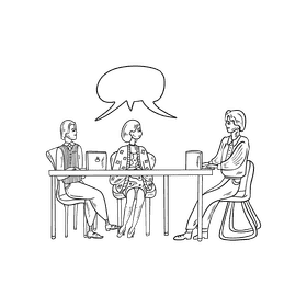 Brainstorm black and white clipart