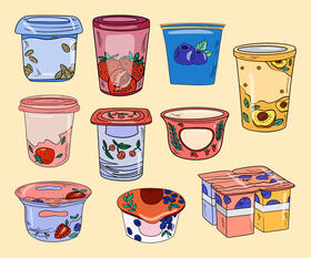 Yogurt vector