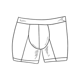 Briefs black and white clipart