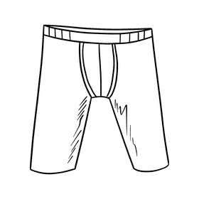 Briefs black and white clipart