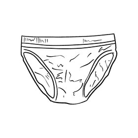Briefs black and white clipart