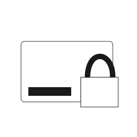 Credit card drawing black and white clipart