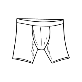 Briefs black and white clipart