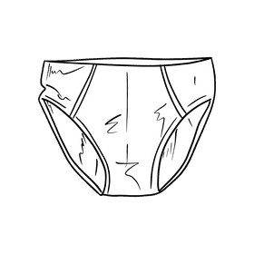 Briefs black and white clipart