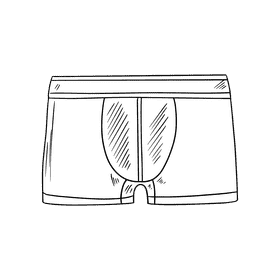 Briefs black and white clipart