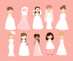 Brides vector