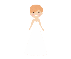 Bride blonde clipart