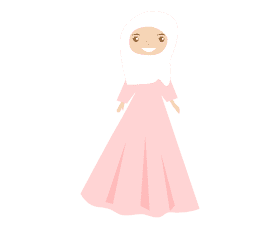 Muslim bride clipart